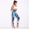 GYMESKO OCEAN CAMO LEGGINGS-Blue-S- Leggings and Bottoms Sportwear ActiveWear for Womens who love fitness, gym, workout, yoga and other sports